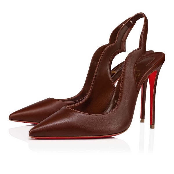 Beige Women's Christian Louboutin Hot Chick Sling Heels | 8818VeXn