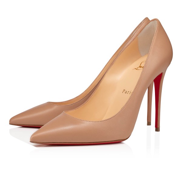 Beige Women's Christian Louboutin Kate Heels | pWomqp0h