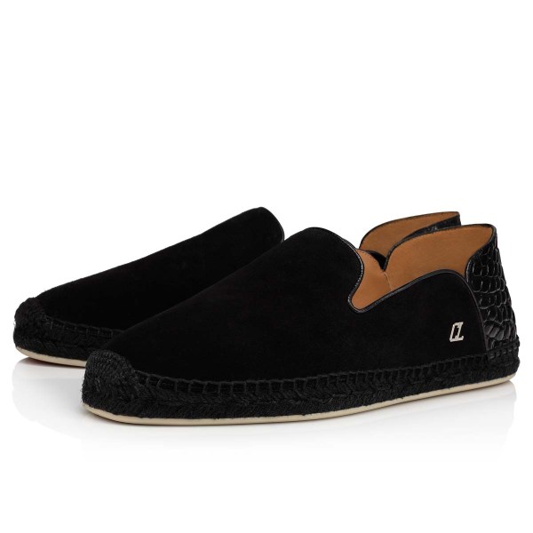 Black Men's Christian Louboutin Espadon Espadrilles | DonXpur8