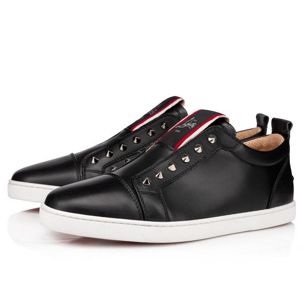 Black Men's Christian Louboutin F.A.V Fique A Vontade Low Top Sneakers | XNTiptOF