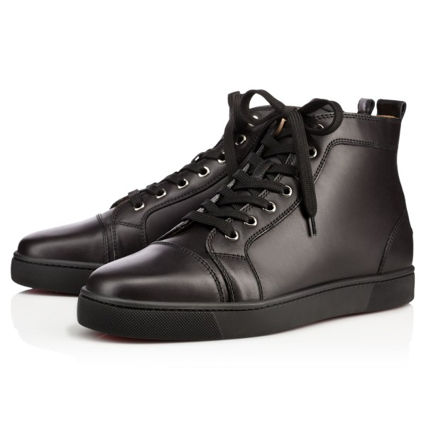 Black Men's Christian Louboutin Louis High Top Sneakers | TT635mqp