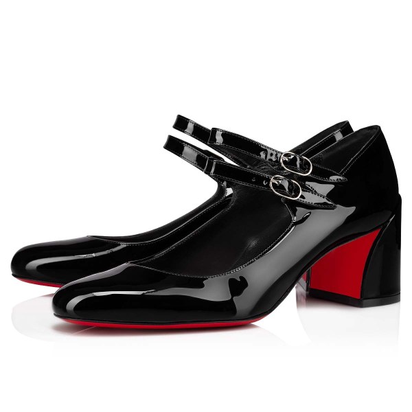 Black Women's Christian Louboutin Miss Jane Heels | B0VQPd0c