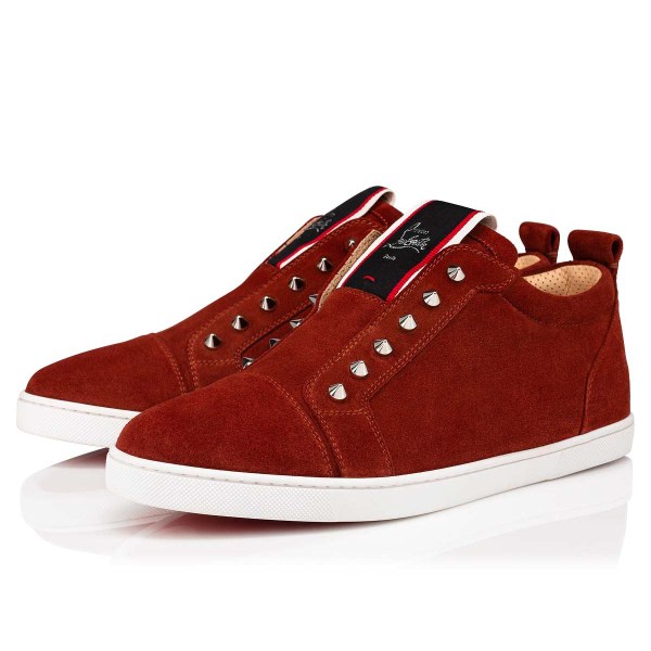 Brown Men's Christian Louboutin F.A.V Fique A Vontade Low Top Sneakers | YbbT6DV5