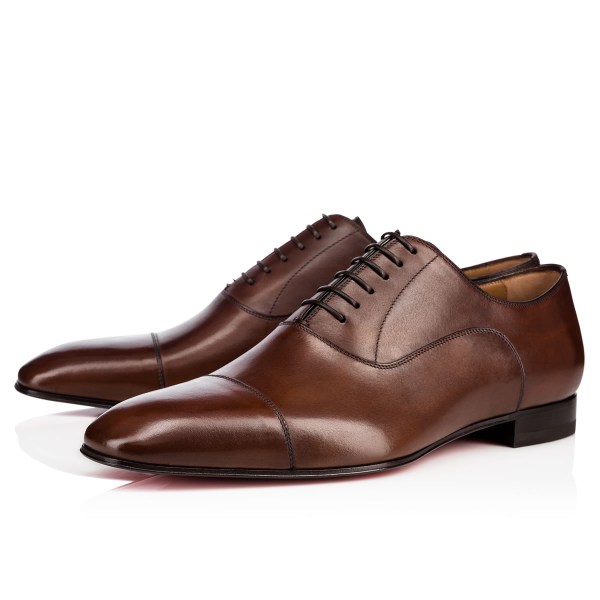 Brown Men's Christian Louboutin Greggo Buckles & Lace-ups | TuodPoJu