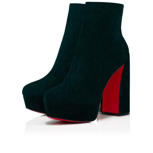 Green Women's Christian Louboutin Movida Booty Ankle Boots | rJCnvQ1t