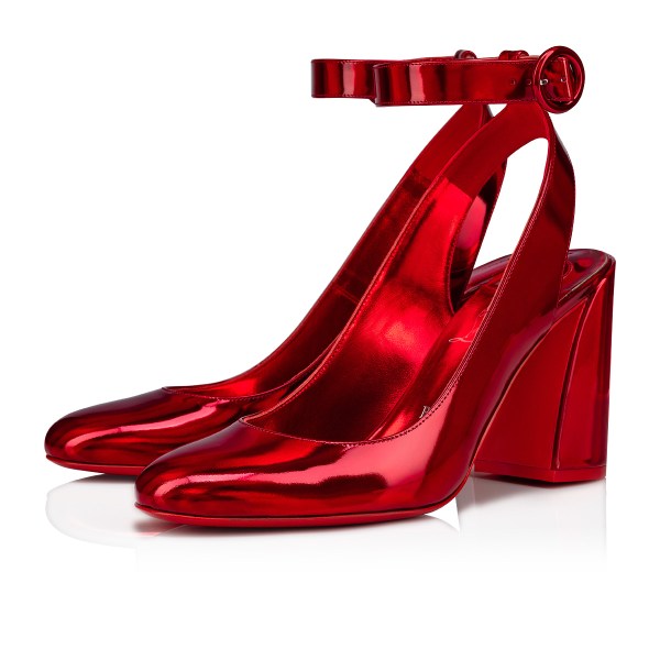 Red Women's Christian Louboutin Miss Sab Sling Heels | DDw5WpB3