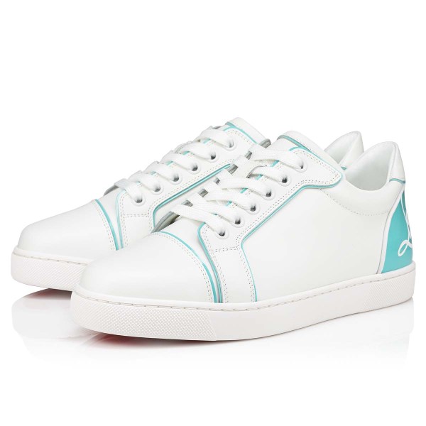 White Women's Christian Louboutin Fun Vieira Sneakers | s2Esov0u