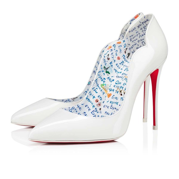 White Women's Christian Louboutin Hot Chick Heels | y1md75Oh