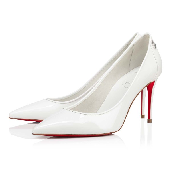 White Women's Christian Louboutin Sporty Kate Heels | ezteuwaD