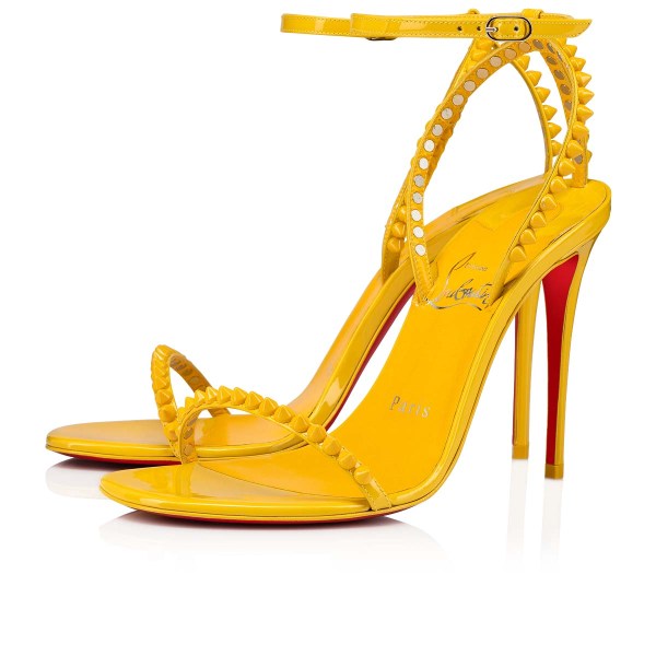 Yellow Women's Christian Louboutin So Me Sandals & Slides | gRnQxMio