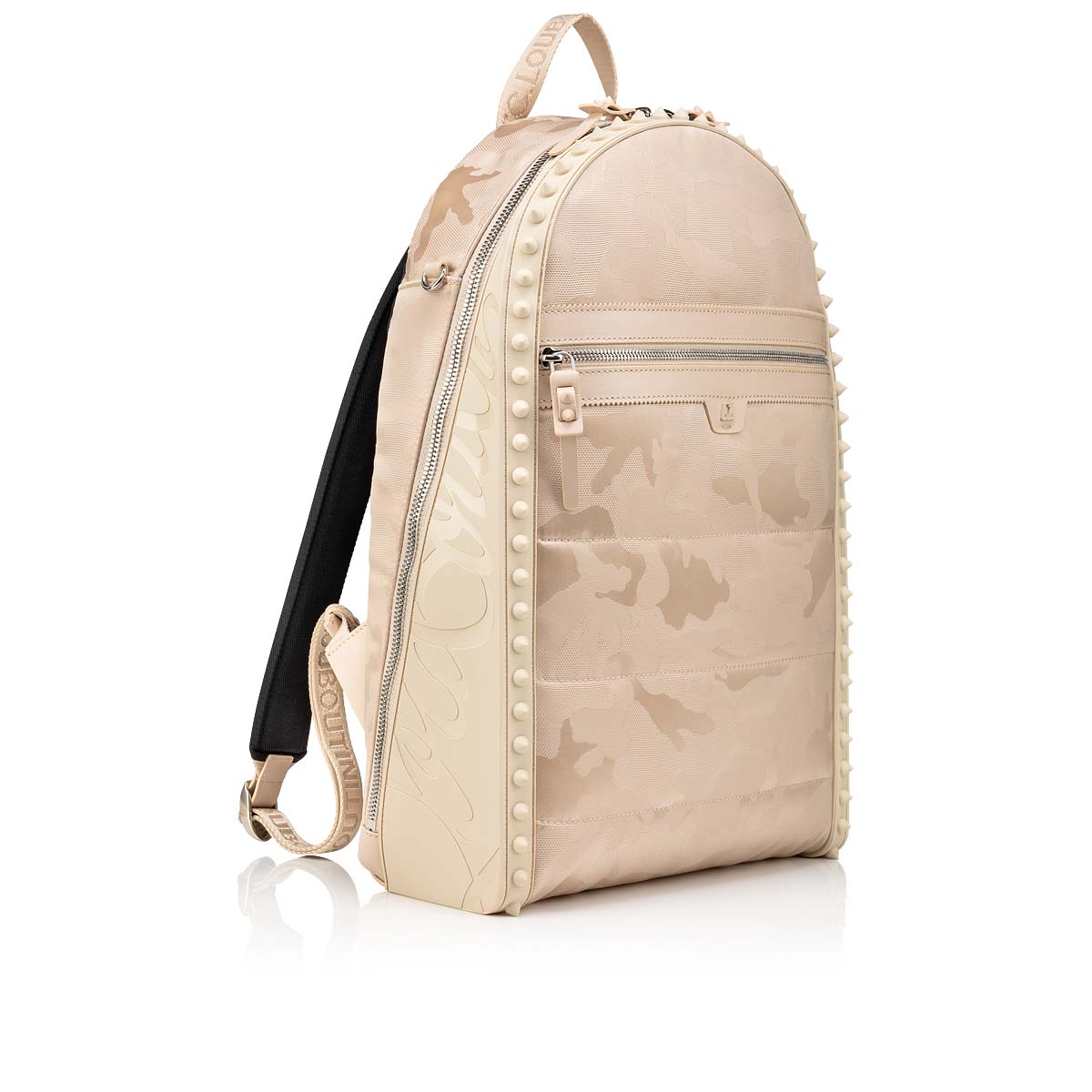 Beige Men's Christian Louboutin Backparis Backpacks | 6ufZs9vG