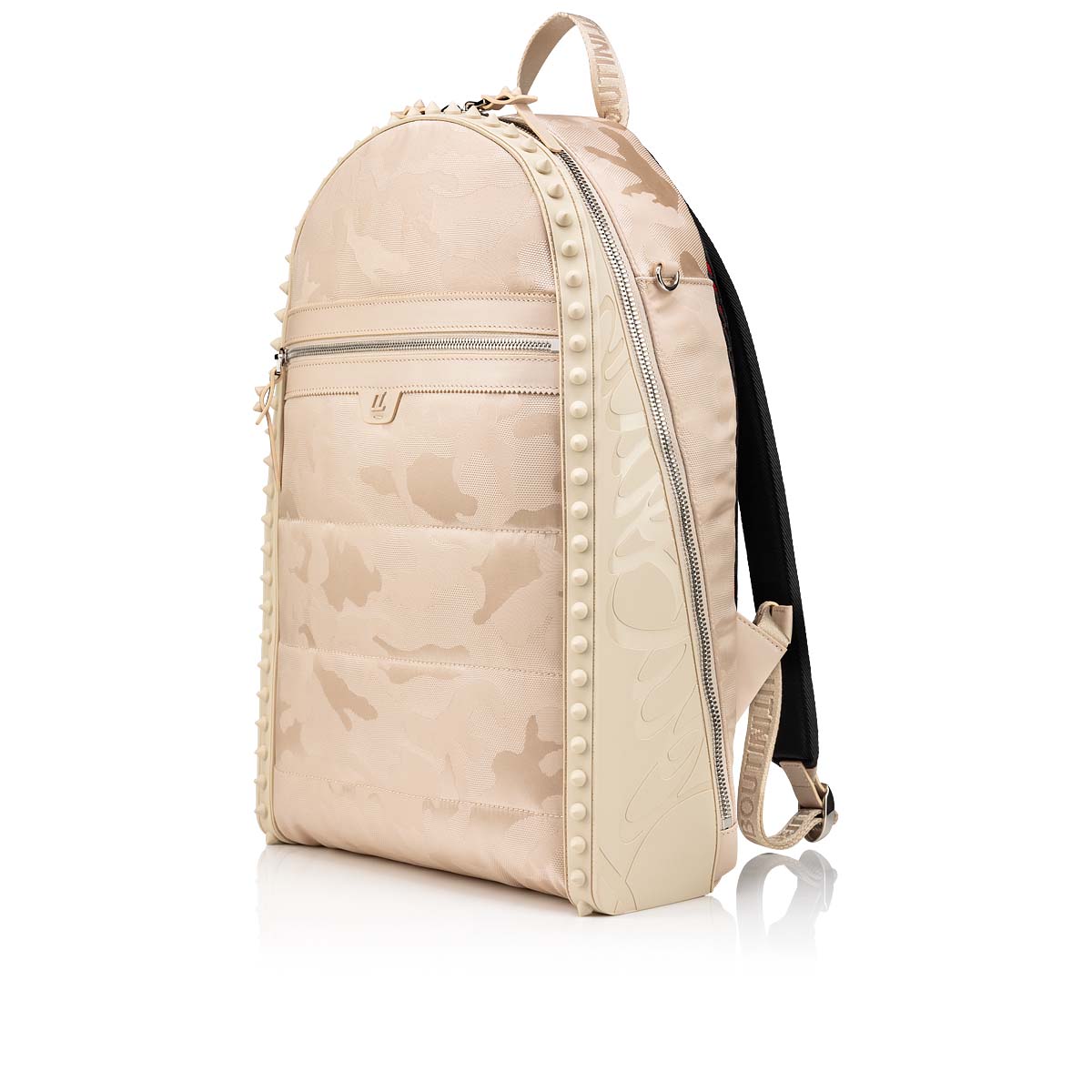 Beige Men's Christian Louboutin Backparis Backpacks | 6ufZs9vG