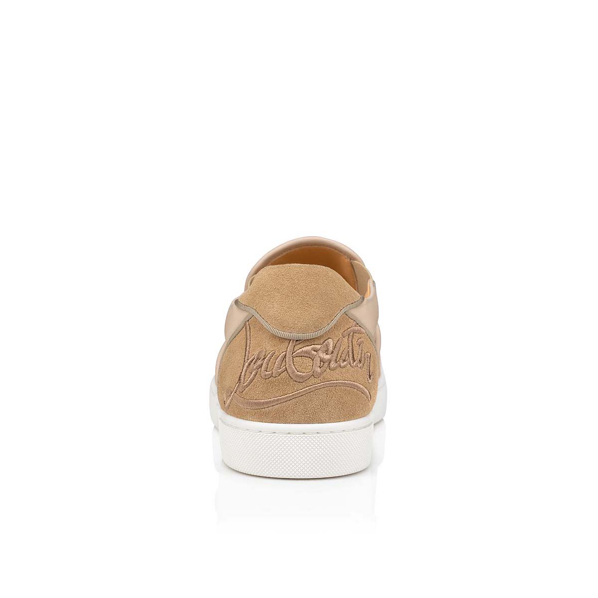 Beige Men's Christian Louboutin Fun Sailor Boat Low Top Sneakers | PYXTIV1l