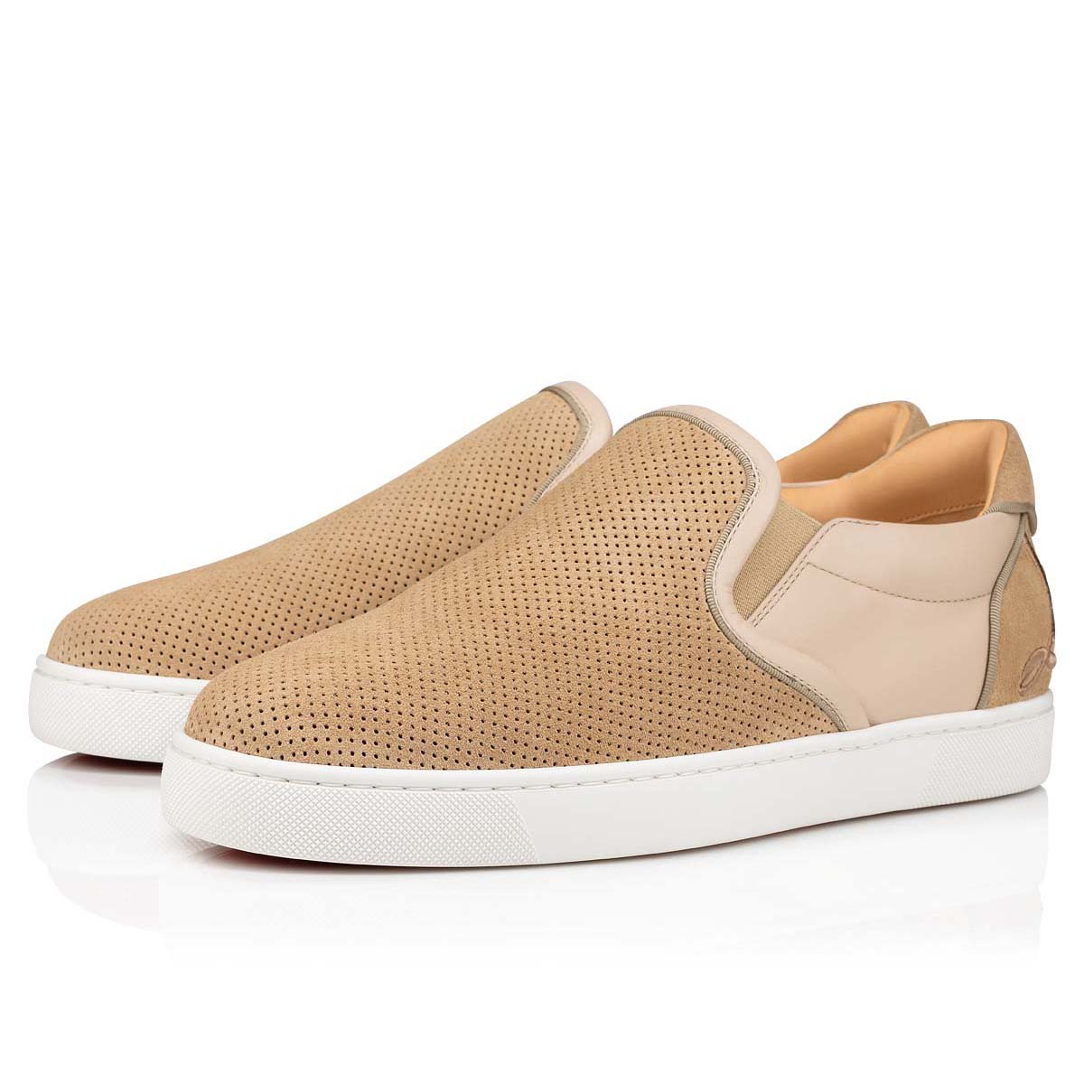 Beige Men\'s Christian Louboutin Fun Sailor Boat Low Top Sneakers | PYXTIV1l