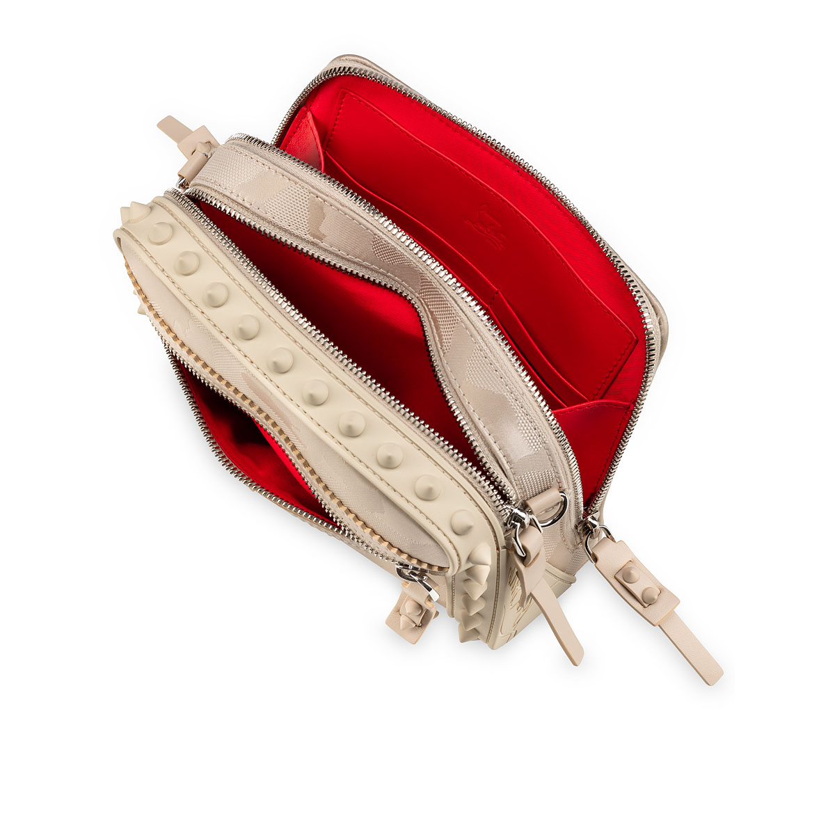 Beige Men's Christian Louboutin Loubitown Messenger Bags | yUFf6AKV