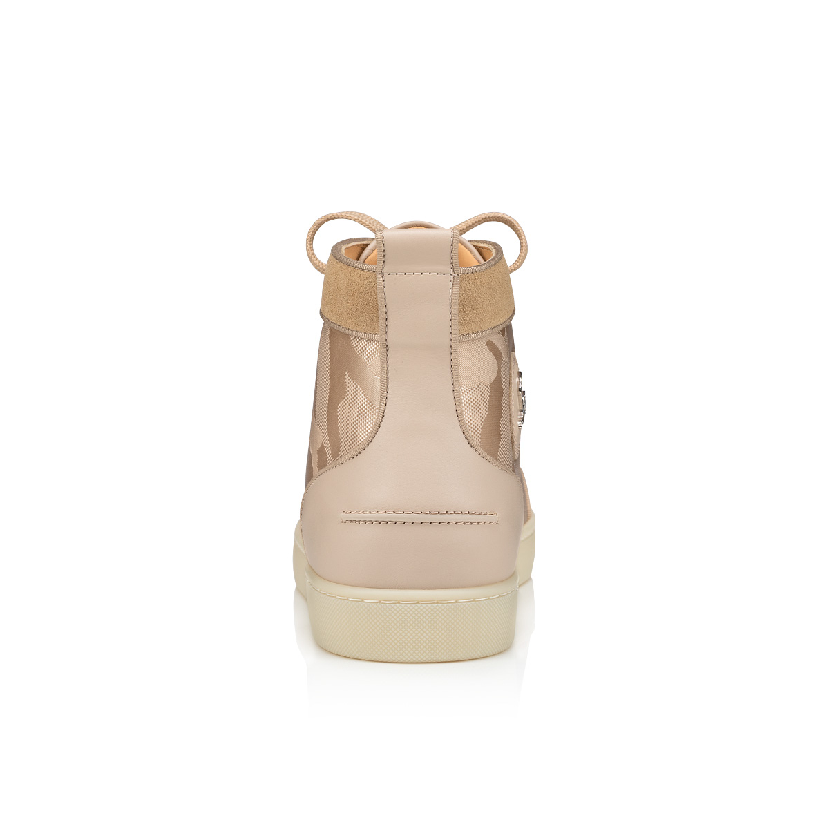 Beige Men's Christian Louboutin Louis High Top Sneakers | uubQDnjx