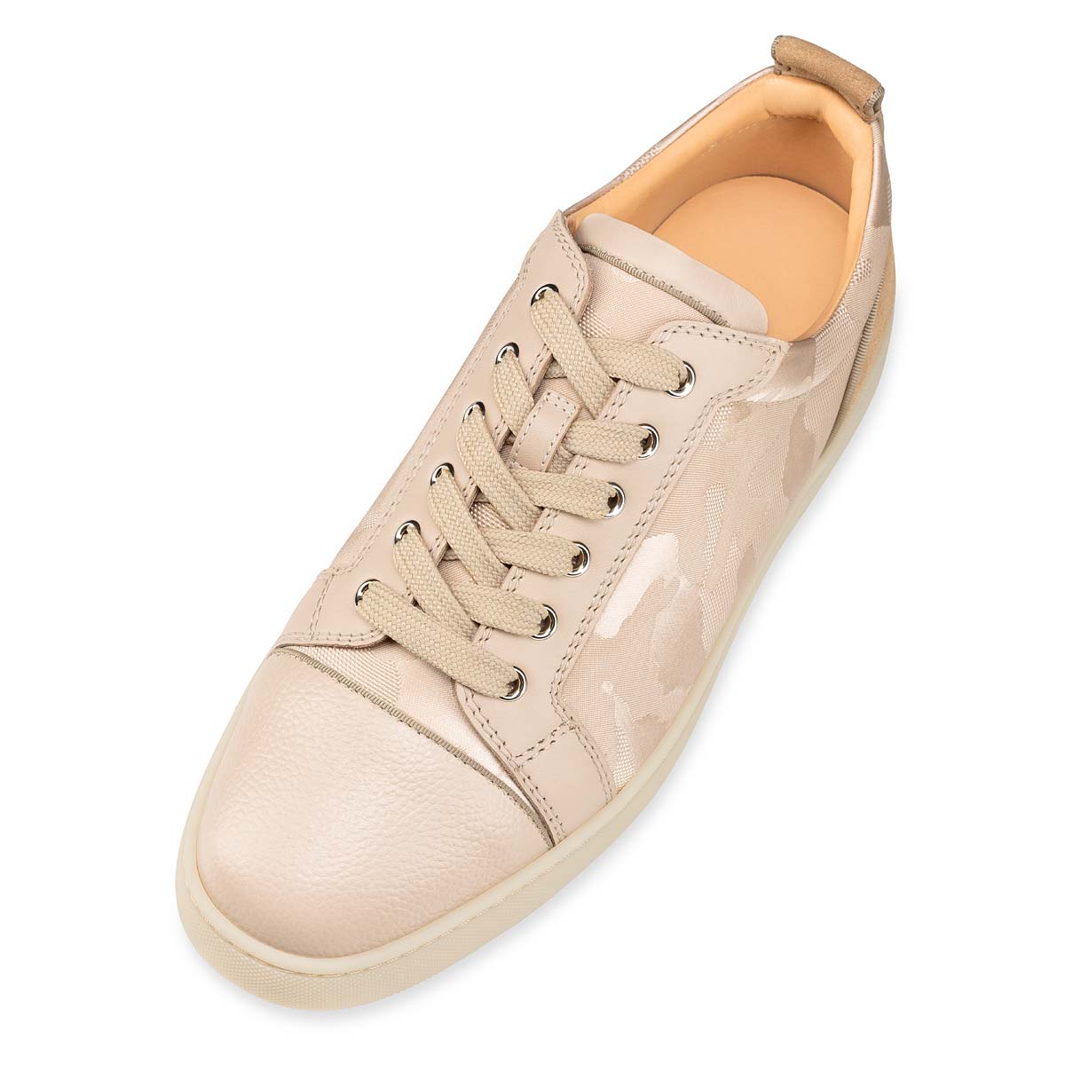 Beige Men's Christian Louboutin Louis Junior Low Top Sneakers | teKW4pux