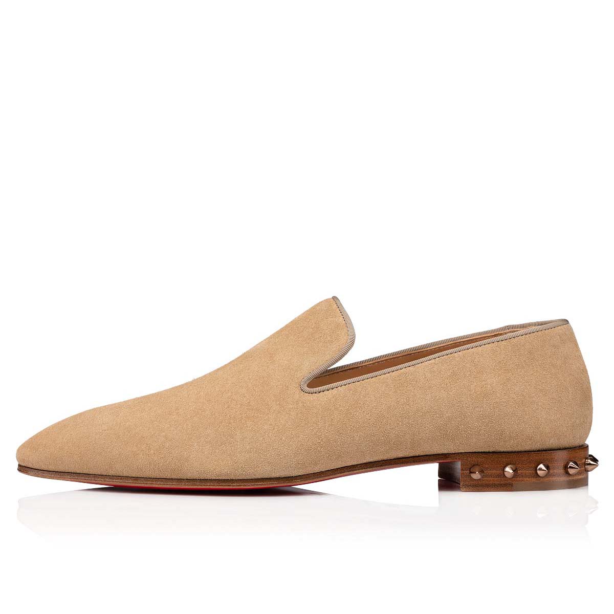 Beige Men's Christian Louboutin Marquees Loafers & Slip-ons | RAXOa1VT