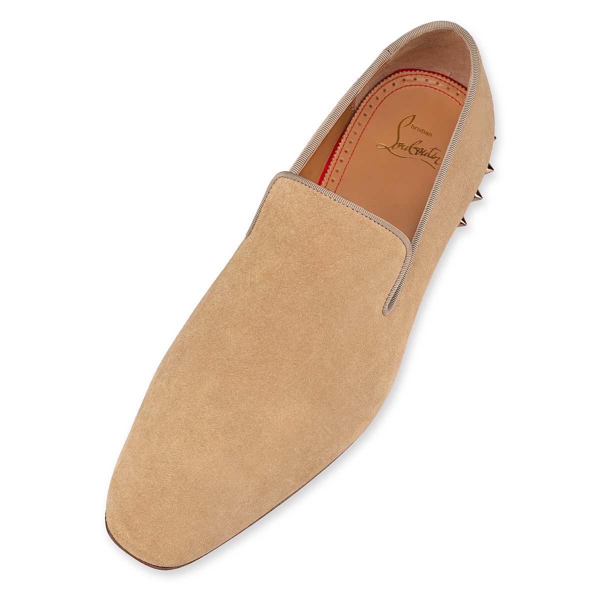 Beige Men's Christian Louboutin Marquees Loafers & Slip-ons | RAXOa1VT