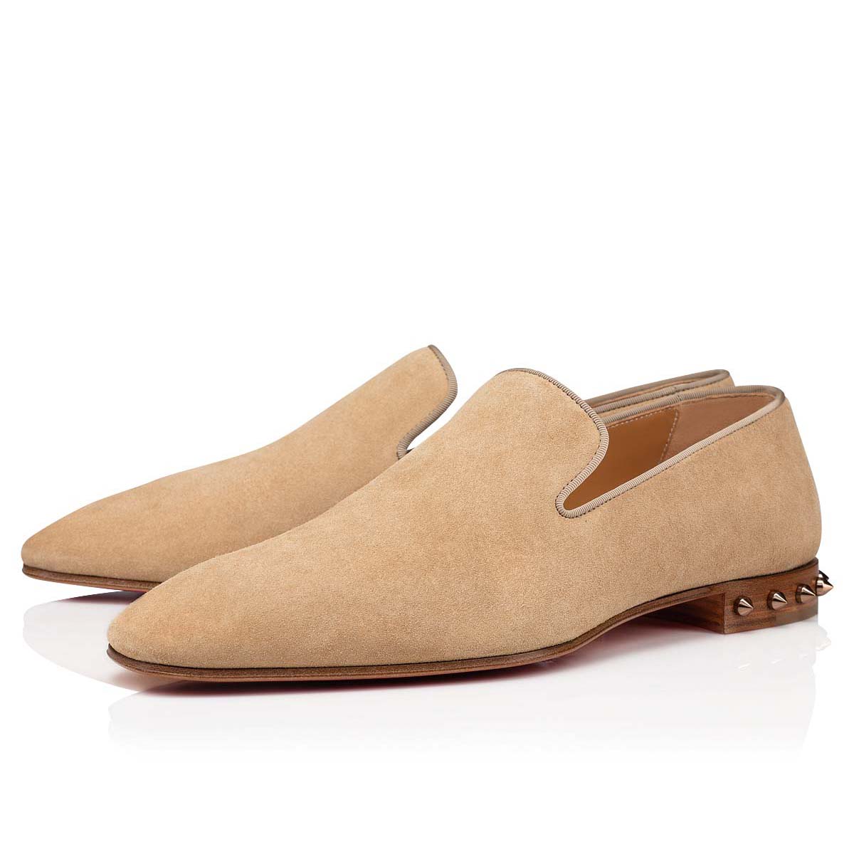 Beige Men\'s Christian Louboutin Marquees Loafers & Slip-ons | RAXOa1VT