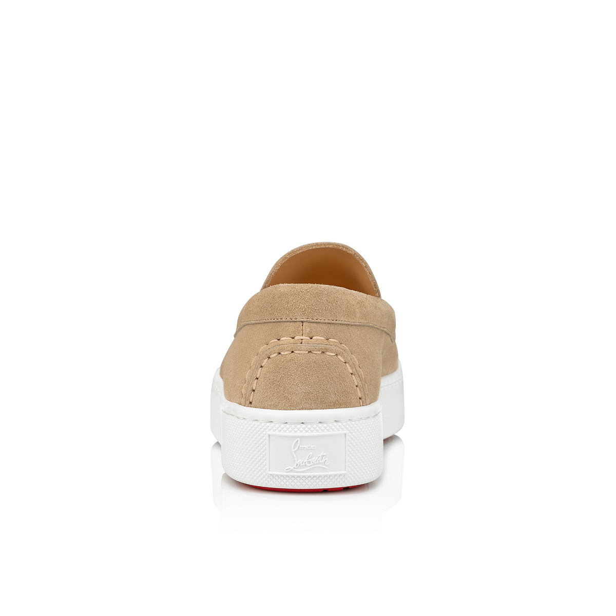 Beige Men's Christian Louboutin Paqueboat Low Top Sneakers | DrOKF76S