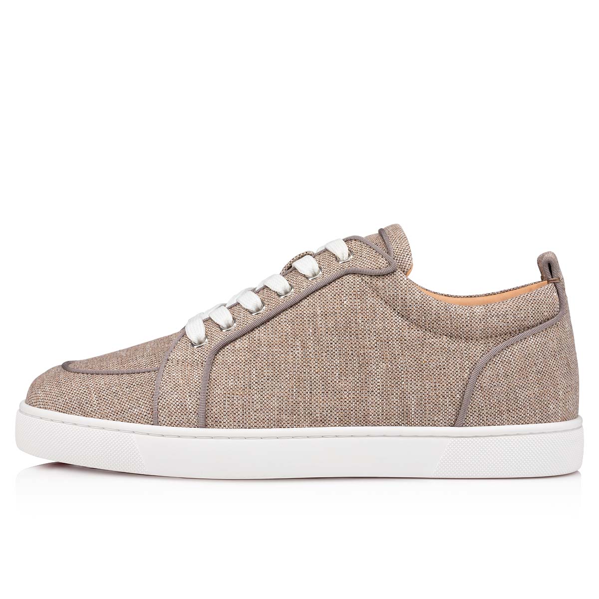 Beige Men's Christian Louboutin Rantulow Low Top Sneakers | 2ufzEtra