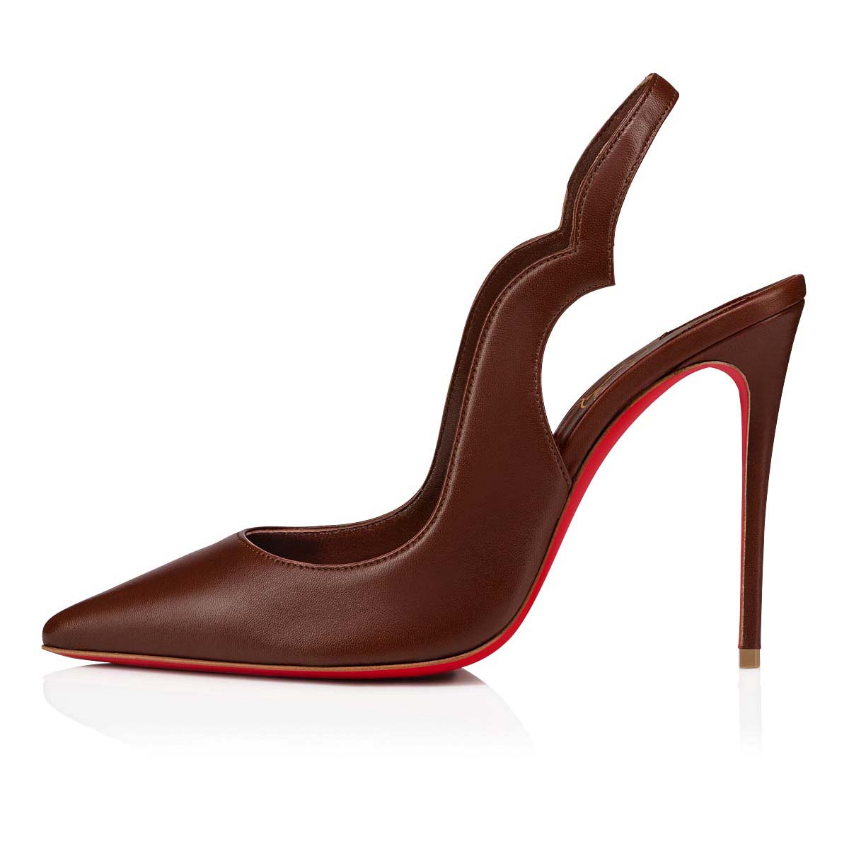 Beige Women's Christian Louboutin Hot Chick Sling Heels | 8818VeXn