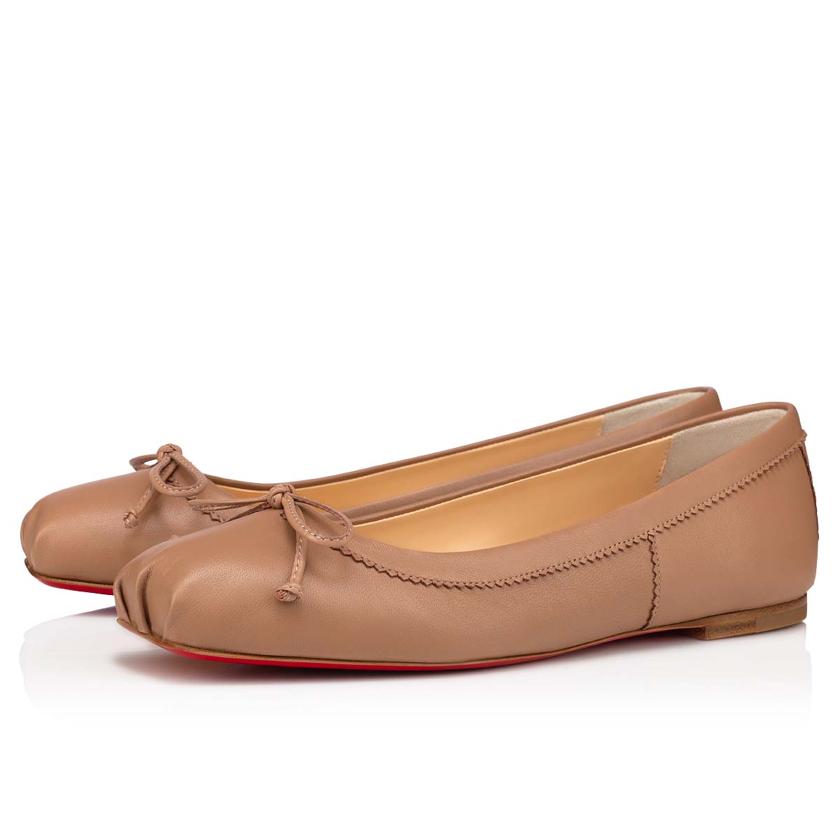 Beige Women\'s Christian Louboutin Mamadrague Flats | IIBXsAMQ