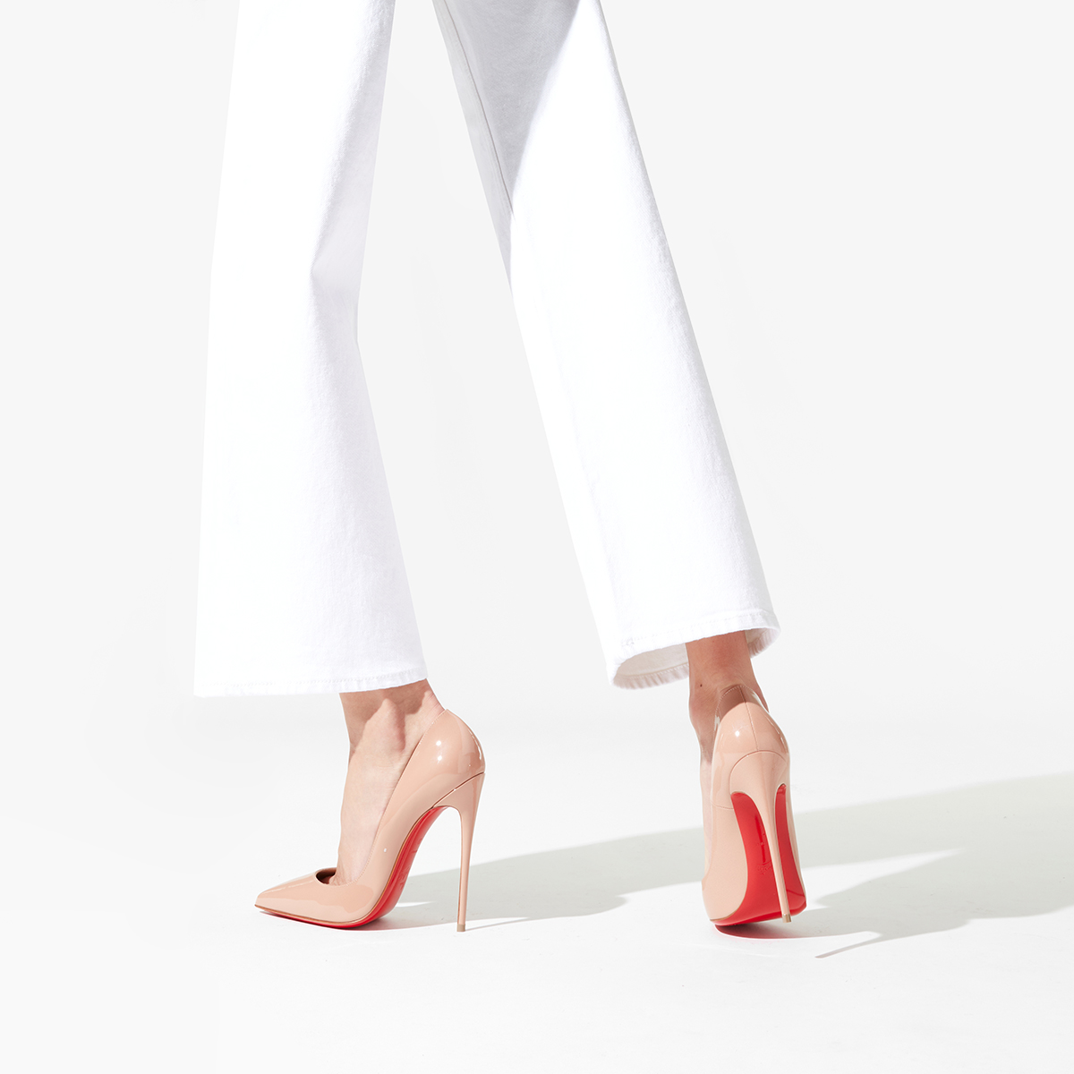 Beige Women's Christian Louboutin So Kate Heels | YZTOjJpq