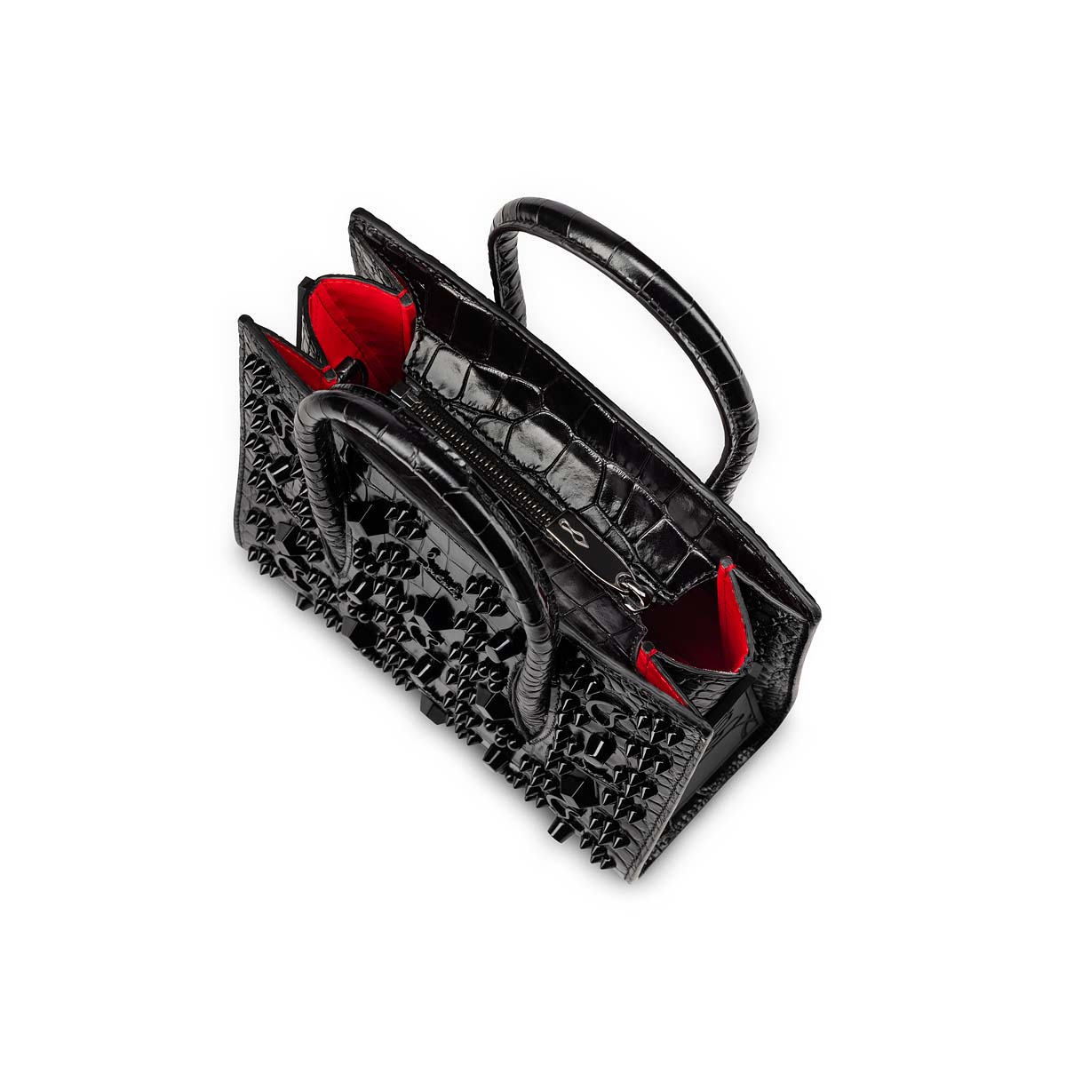 Black / Black Women's Christian Louboutin Paloma Mini Cross-body Bags | KTe4iFmt