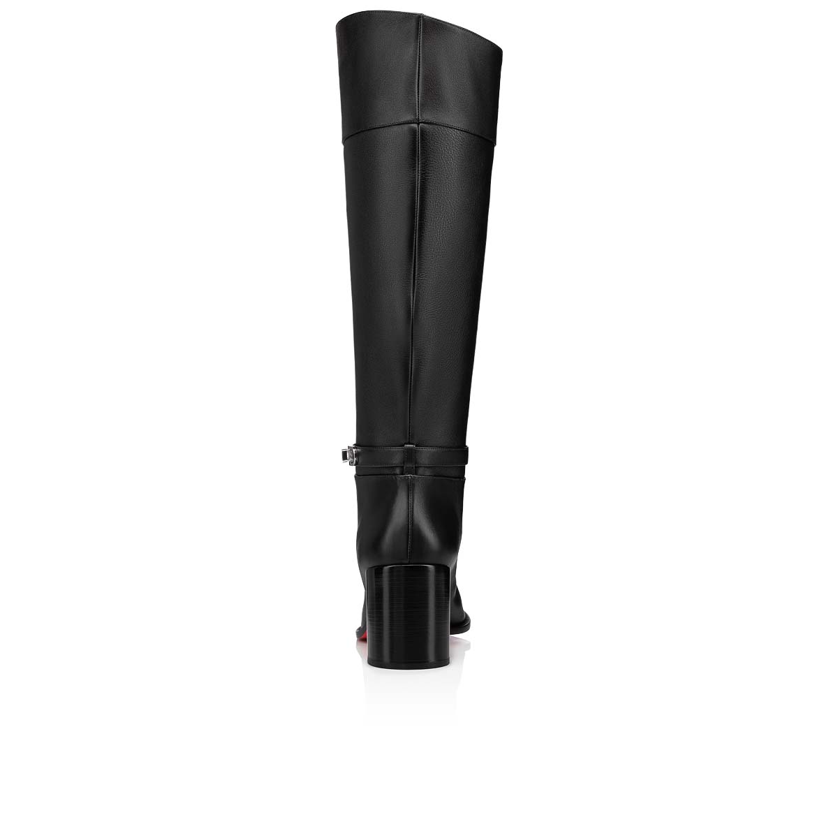 Black / Black Women's Christian Louboutin Lock Botta Tall Boots | uxLXEY0x