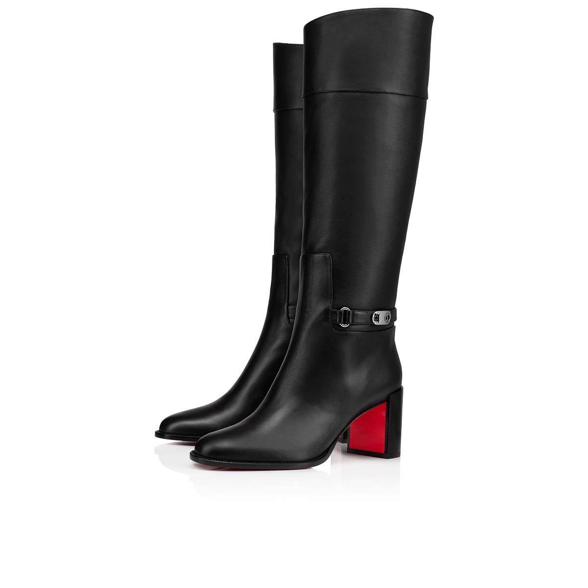 Black / Black Women\'s Christian Louboutin Lock Botta Tall Boots | uxLXEY0x