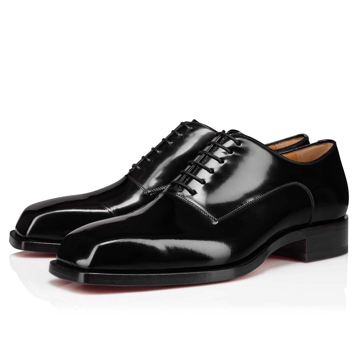 Black Men\'s Christian Louboutin Capitano Buckles & Lace-ups | 1Q2W21wz