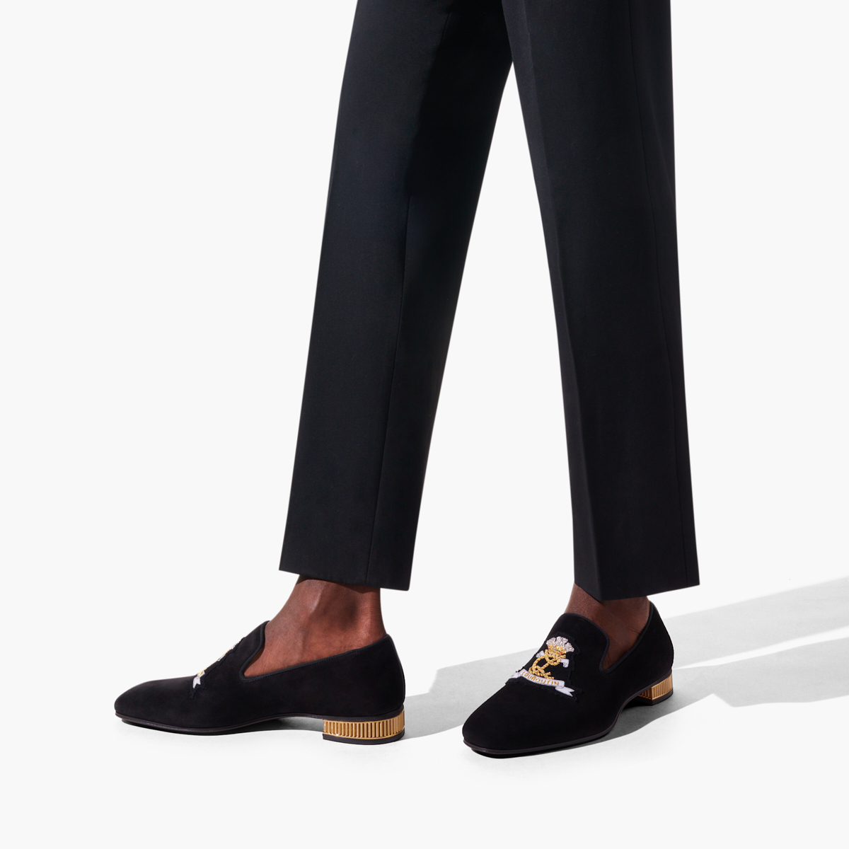 Black Men's Christian Louboutin Colonnaki Cruise Loafers & Slip-ons | vYcDnOxN