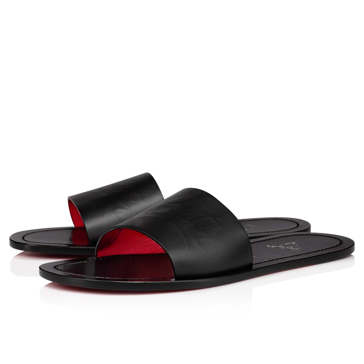 Black Men\'s Christian Louboutin Coolraoul Sandals & Slides | KjiEUIxr