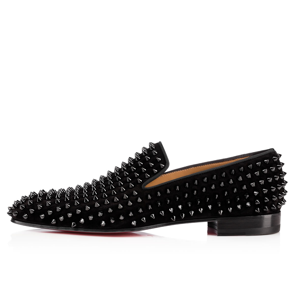 Black Men's Christian Louboutin Dandelion Spikes Loafers & Slip-ons | Sm6h5JF5