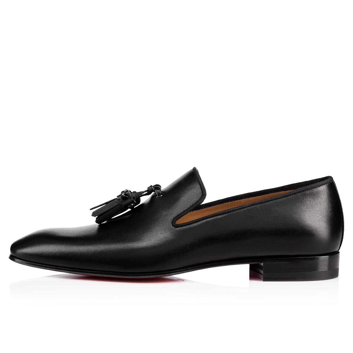 Black Men's Christian Louboutin Dandelion Tassel Loafers & Slip-ons | elZ4NfXT