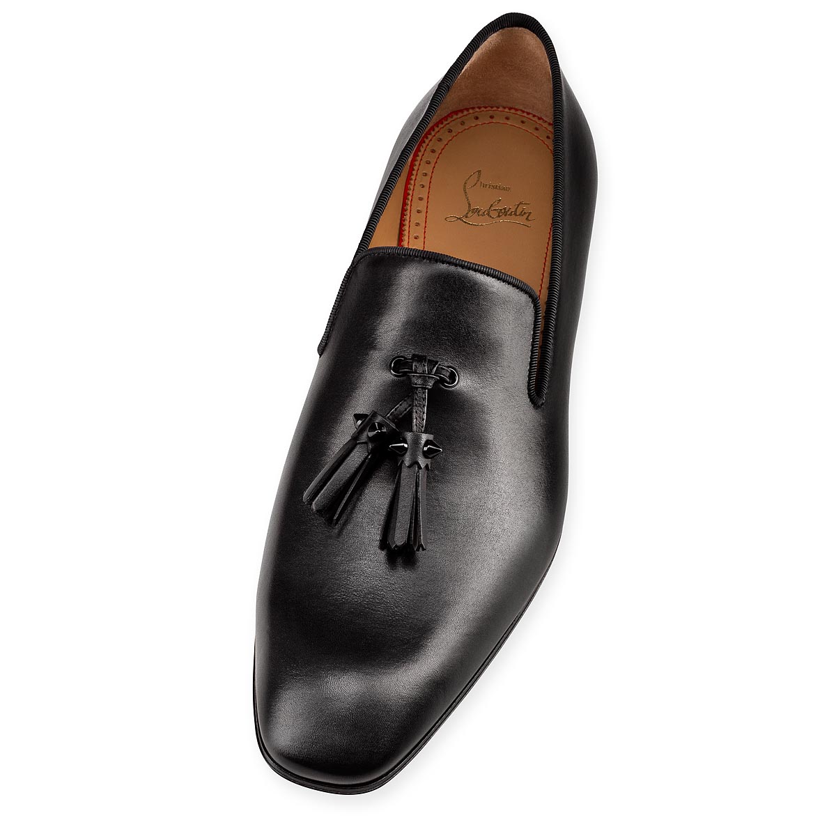 Black Men's Christian Louboutin Dandelion Tassel Loafers & Slip-ons | elZ4NfXT