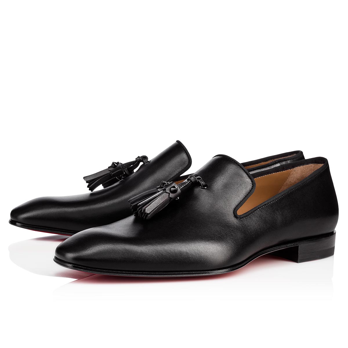 Black Men\'s Christian Louboutin Dandelion Tassel Loafers & Slip-ons | elZ4NfXT