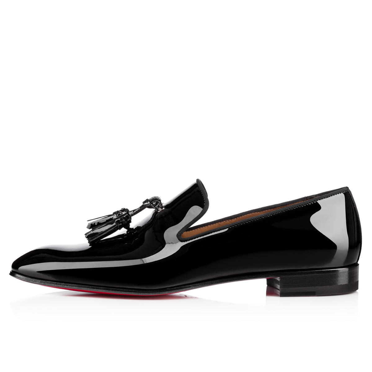 Black Men's Christian Louboutin Dandelion Tassel Loafers & Slip-ons | onADRX8S