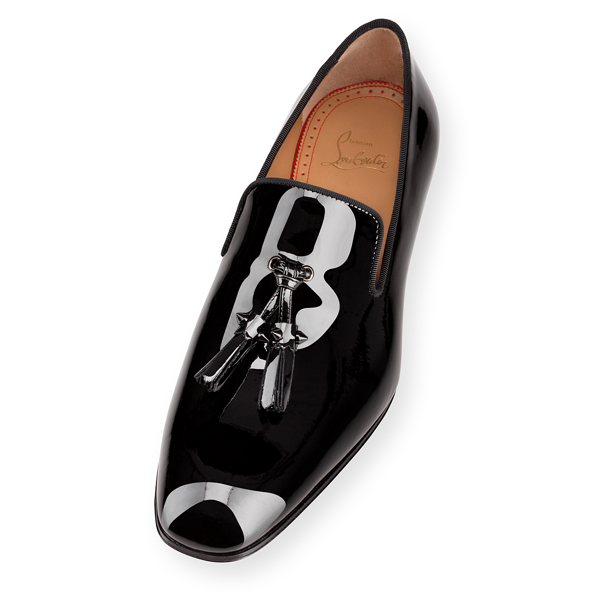 Black Men's Christian Louboutin Dandelion Tassel Loafers & Slip-ons | onADRX8S