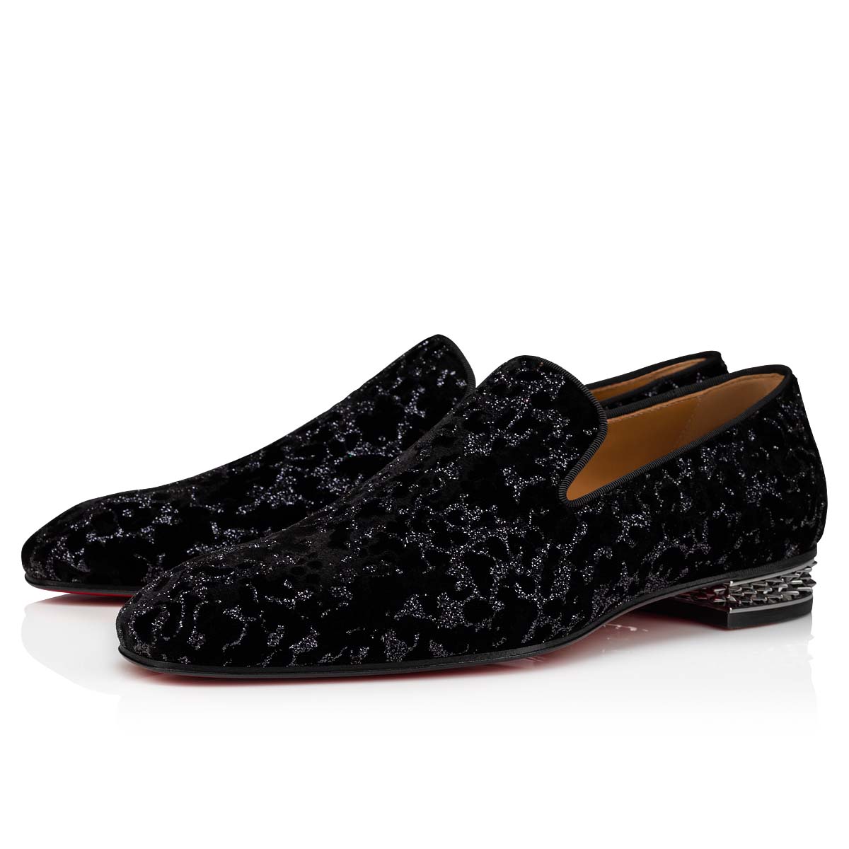 Black Men\'s Christian Louboutin Dandyrocks Loafers & Slip-ons | ZrSkQeqf