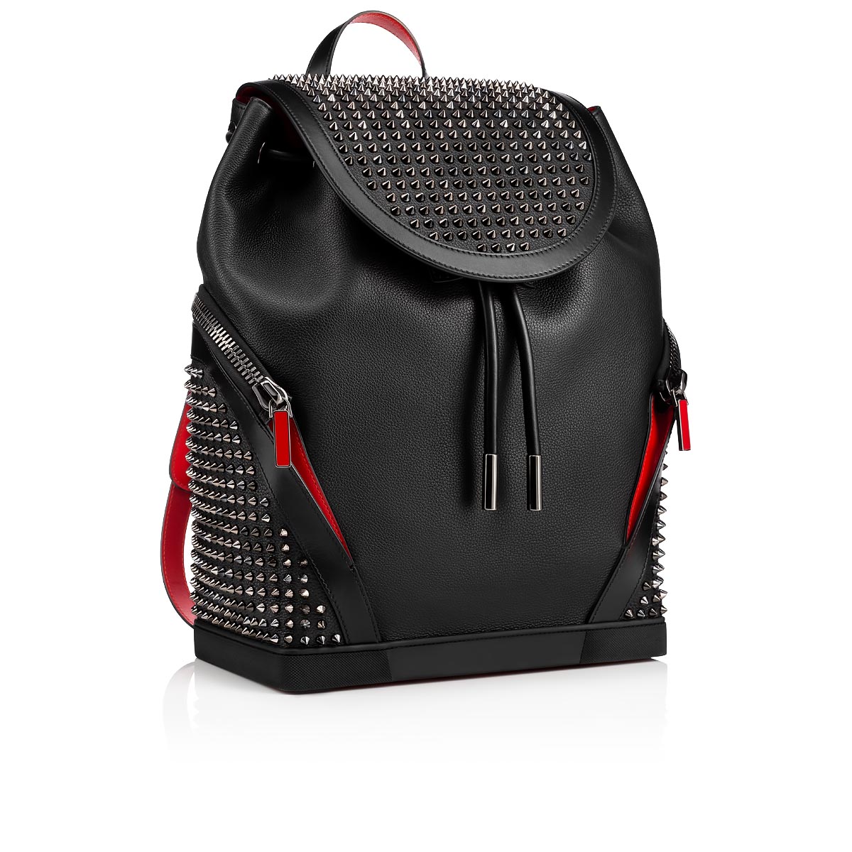 Black Men's Christian Louboutin Explorafunk Backpacks | Ux4Uu3BQ