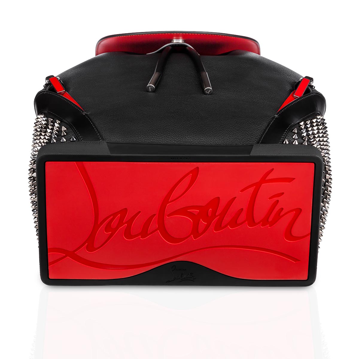 Black Men's Christian Louboutin Explorafunk Backpacks | Ux4Uu3BQ