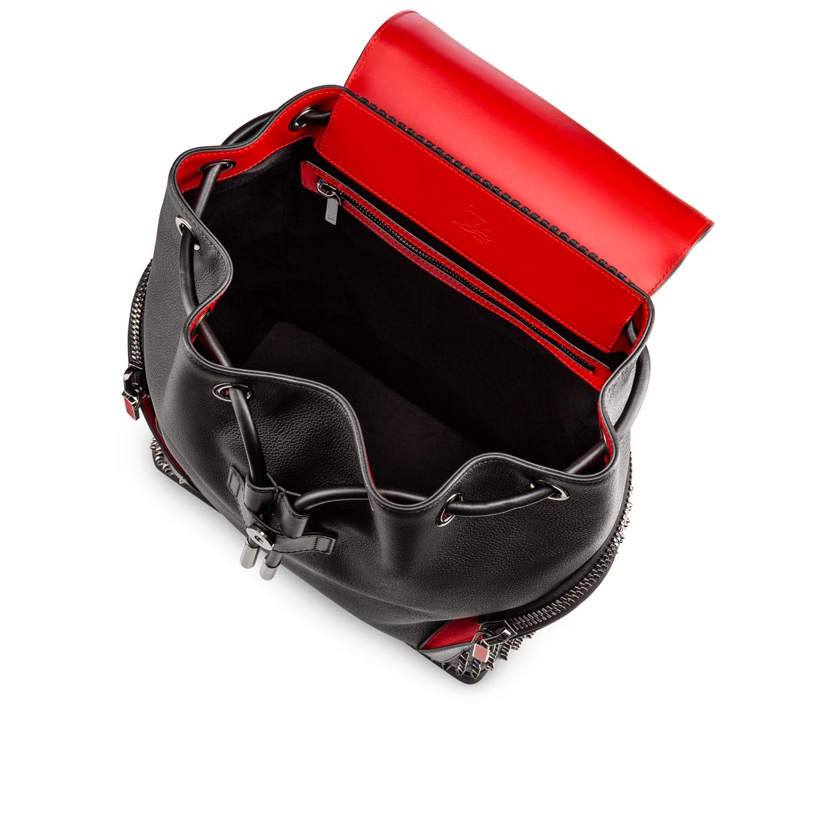 Black Men's Christian Louboutin Explorafunk Backpacks | Ux4Uu3BQ