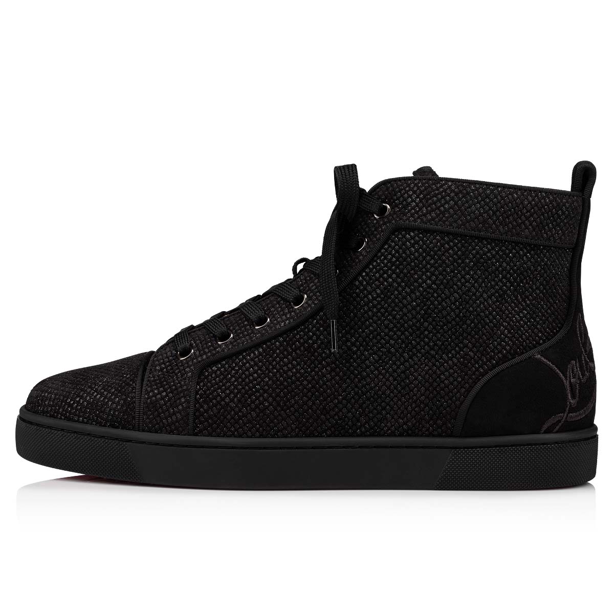 Black Men's Christian Louboutin Fun Louis High Top Sneakers | 0Xl17xi8