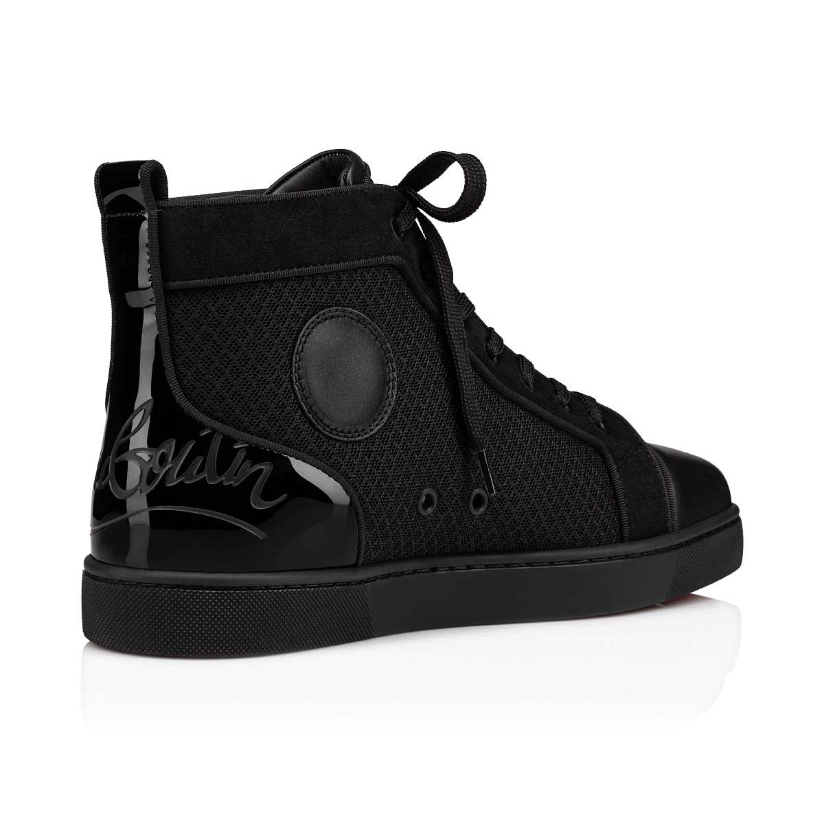 Black Men's Christian Louboutin Fun Louis High Top Sneakers | ARc3VcVs