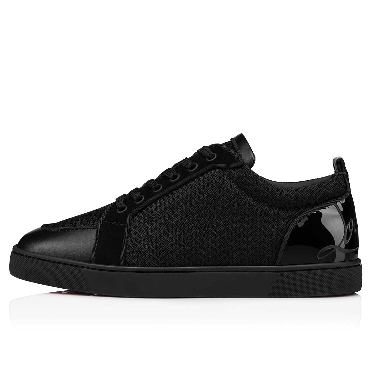 Black Men's Christian Louboutin Fun Rantulow Low Top Sneakers | zw8YSWAN