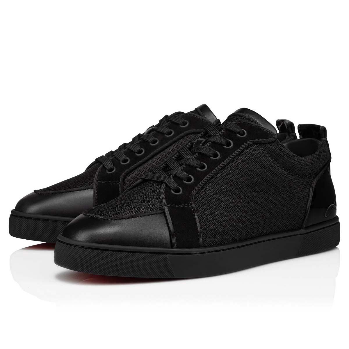 Black Men\'s Christian Louboutin Fun Rantulow Low Top Sneakers | zw8YSWAN