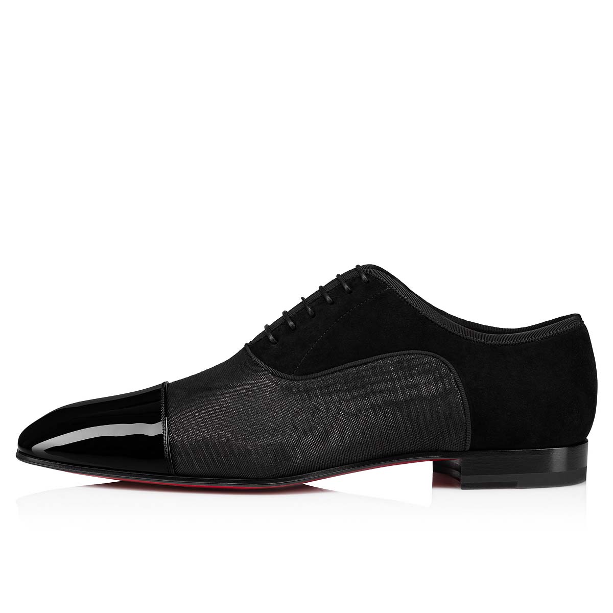 Black Men's Christian Louboutin Greggo Buckles & Lace-ups | MROxbwLm